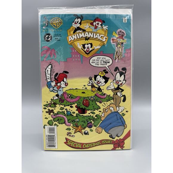 Animaniacs #1 Comic (DC/WB Comics, 1994) Special Christmas Issue - Picture 1 of 4